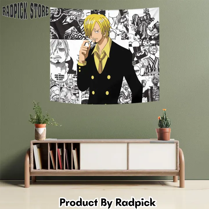 Vinsmoke sanji tapestry custom anime manga room wall decor  rp5948132